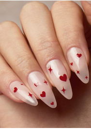 Red Hearts & Twinkles Studio Nail Decals